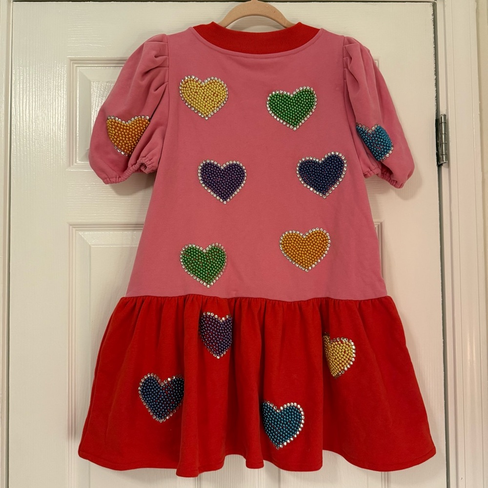Queen of Sparkles Pearly Hearts Dress - XS - Picture 5 of 6